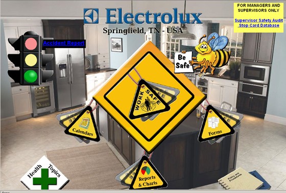 Web Development: Electrolux Safety Portal